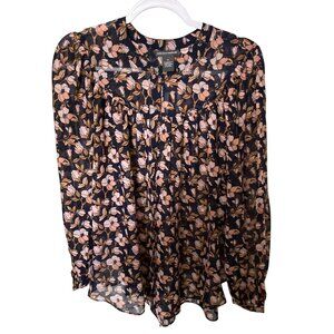 Chelsey &  Theodore Womens Blouse Floral Balloon Sleeve NWT  Varies